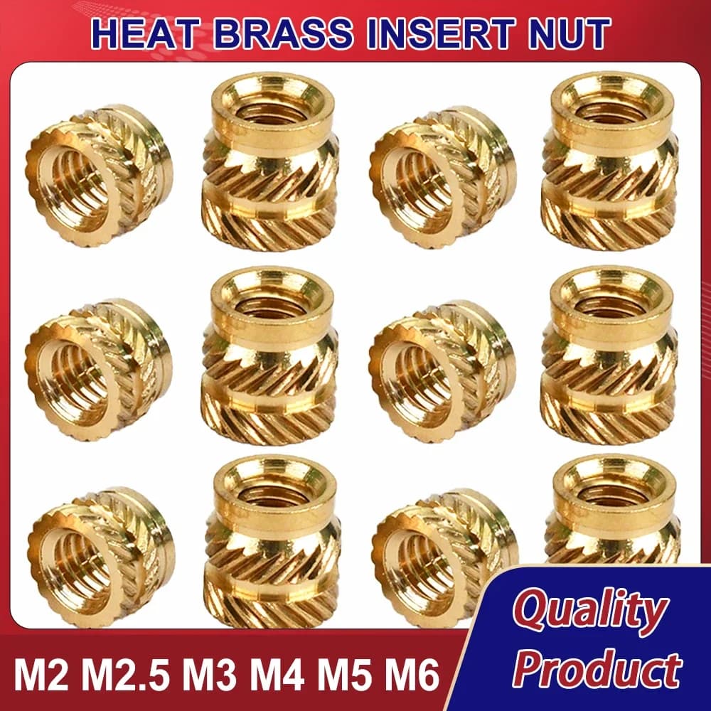 VibeLuxe M2 M2.5 M3 M4 M5 M6 Brass Insert Nut Hot - Image 1